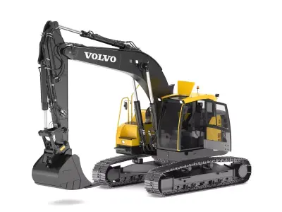 Volvo ECR 235 EL Excavator 3D model