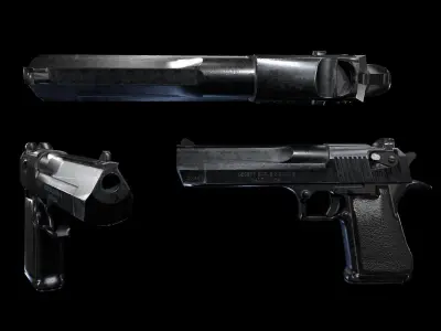 Black Desert Eagle 50 AE 3D model