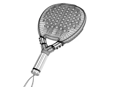 Padel Metalbone Racket 3D model