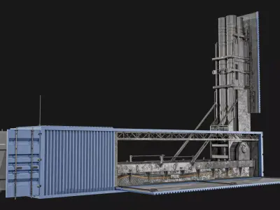  Container Missiles System Pack Low-poly 3D model