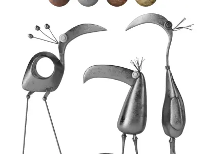 Decorative Birds VOL- 3 3D model
