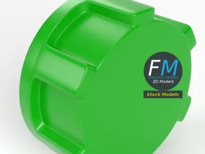 Plastic hose cap 1 3D model