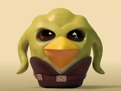 Kit Fisto Angry Bird Free 3D model