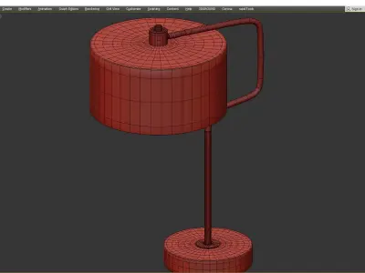 Adesso Antique Brass or  Bronze Jacob Table Lamp Low-poly 3D model