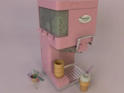 3D Ice cream machine 3D model