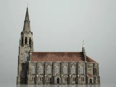Church 3D model 2