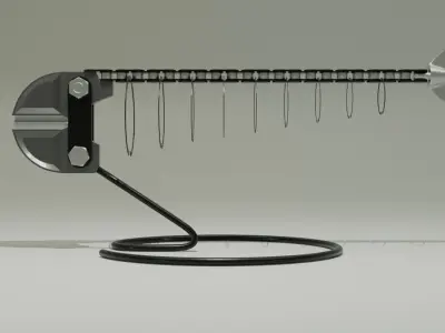 Industrial fish decor 3D model