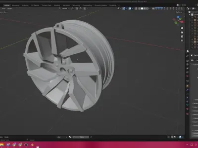 wheel rim 211 stl 3D print model