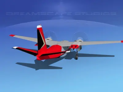 Aero Commander 500 V01 3D model