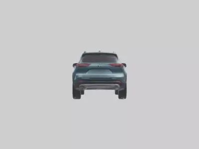 Hybrid Crossover SUV model Low-poly 3D model