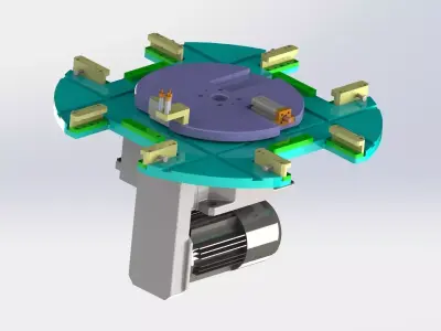 The dividing plate mechanism 3D model