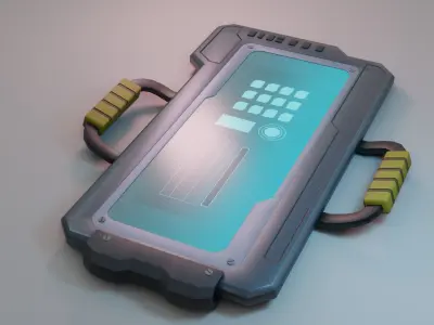 Sci-Fi Tablet - Low Poly - Game Ready - PBR Low-poly 3D model