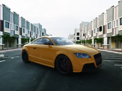 Coupe GT Orange 3D model