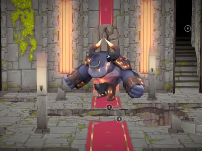 TheMinotaur - Phone Modular Stylized Dungeon Kit Low-poly 3D model