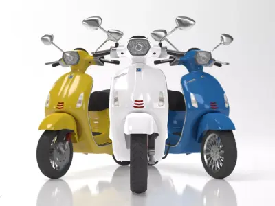 Vespa Sprint Package 3D model