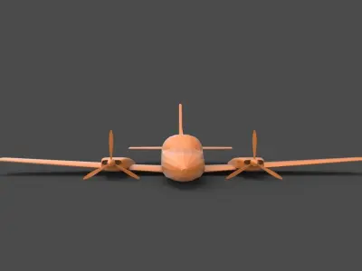 Cessna 402 3D print model