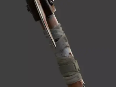 Wasteland Survival Hatchet 3D Model Low-poly 3D model