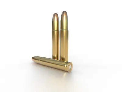 1075 x 68mm Mauser Ammo Low-poly 3D model