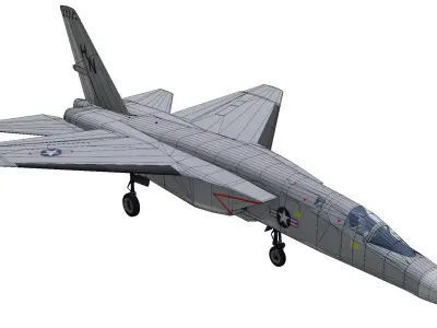 North American A-5 Vigilante Low-poly 3D model purchase