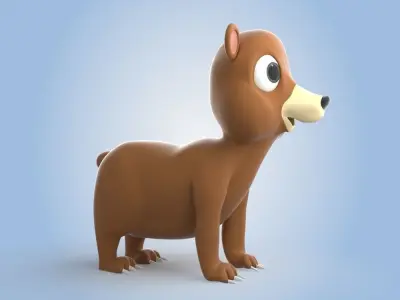 Cartoon Bear 3D model