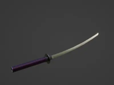 katana sword 3D model order