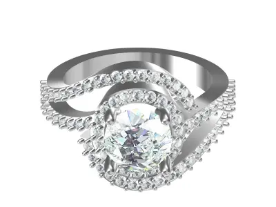 Wedding Ring  3D print model 229