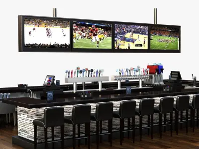 Bar Scene 3D model