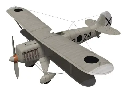 Heinkel He-51 3D model buy