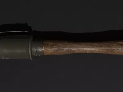 Stielhandgranate M 1916 3D model