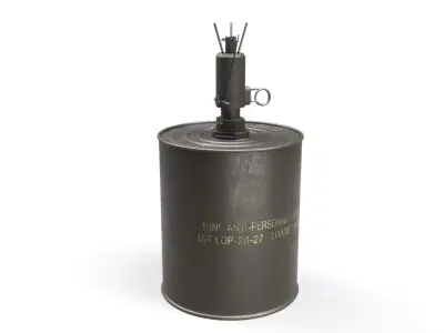 Bouncing Betty M16 Landmine 3D model