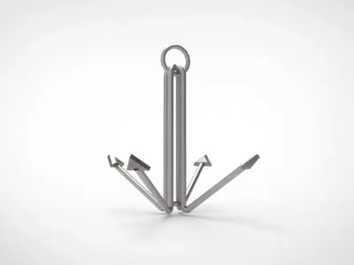 Grapnel Anchor 3D model