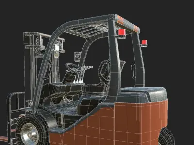 FORK LIFT Game Ready Model Low-poly 3D model