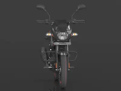 Bajaj Pulsar 125 Neon Disc Bike Low-poly 3D model