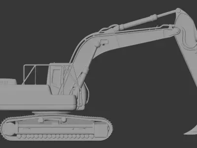 Excavator 3D Scan Print 3D model