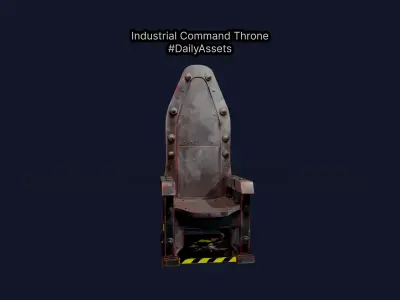Industrial Command Throne 3D model