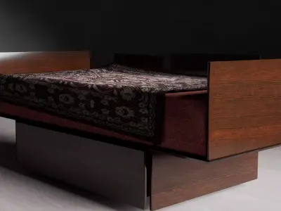 Antique sofa 3D model purchase