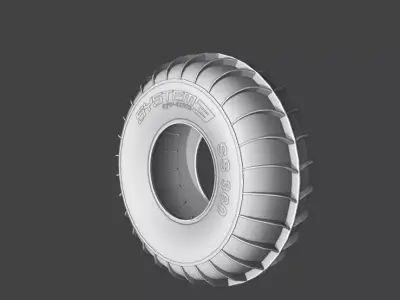 System3 Off-Road Sand Tire - High Detail 3D Model 3D model