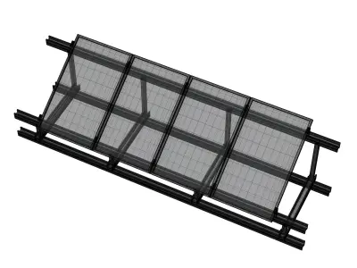 Solar Panels Low-poly 3D model