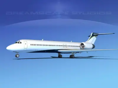 Boeing 717-200 Corporate 4 3D model