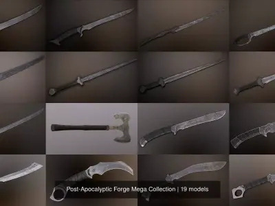 Post-Apocalyptic Forge Mega Collection 3D Model Pack
