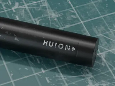 Huion Digital Pen 1060 Plus Low-poly 3D model