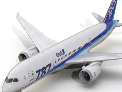 Boeing 787-8 Dreamliner All Nippon Airways 3D model