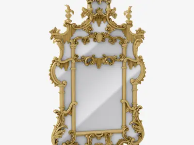 Chinoiserie mirror  3D model