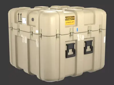 Military weapon case Low-poly 3D model purchase