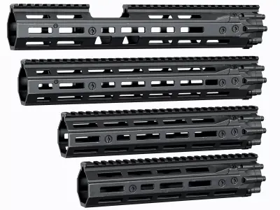 AR 15 Tactical Modular Handguards Daniel Defence RIS 3 III Low-poly 3D model