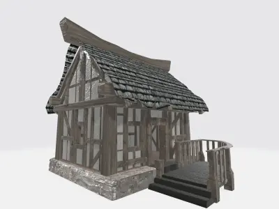 semi-antique house 3D model