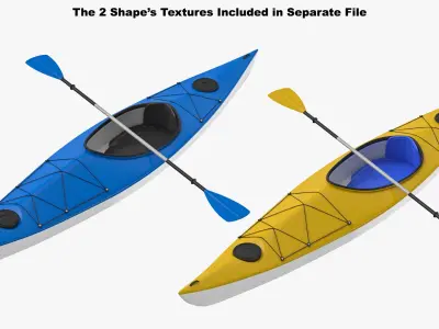Water Craft Collection 01 3D model