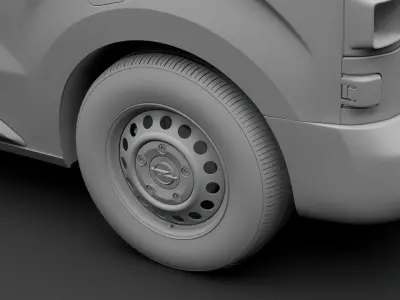 Opel Vivaro Van 2019 wheel 3D model