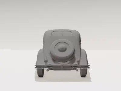 Retro Zoom Classic Toy Car  Kid-Friendly Cartoon 3D Printable 3D print model