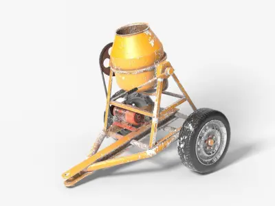Cement Mixer Machine 3D model